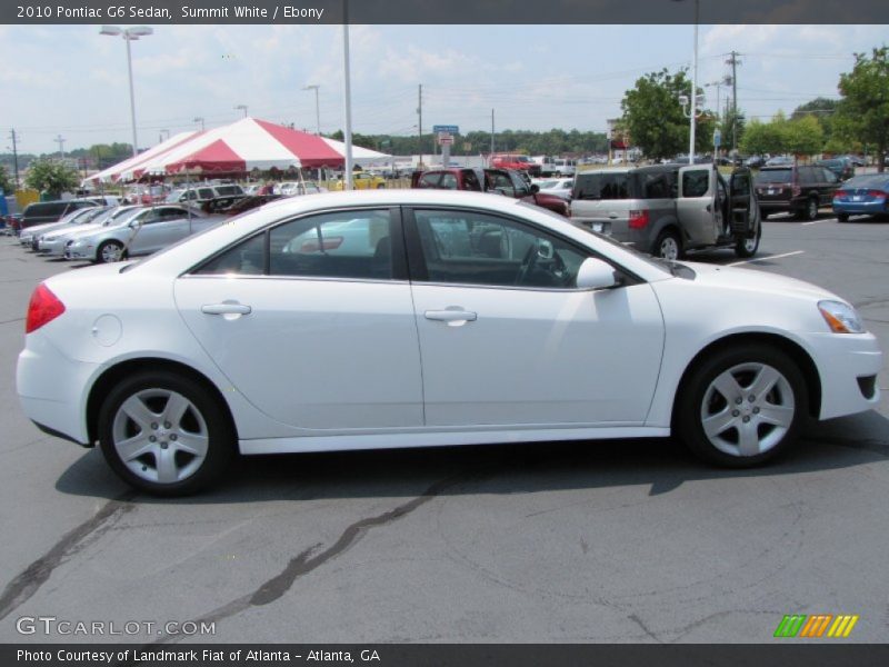Summit White / Ebony 2010 Pontiac G6 Sedan