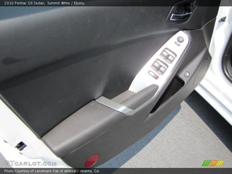 Summit White / Ebony 2010 Pontiac G6 Sedan