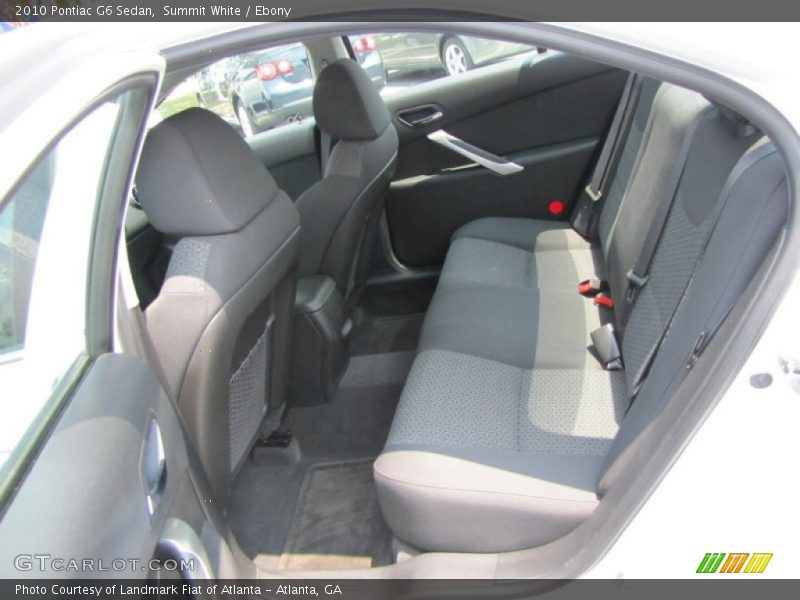 Summit White / Ebony 2010 Pontiac G6 Sedan