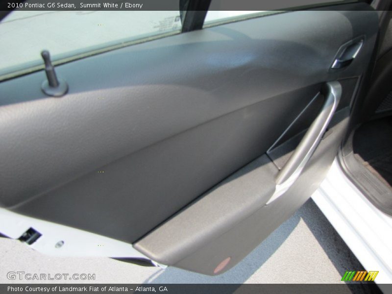 Summit White / Ebony 2010 Pontiac G6 Sedan