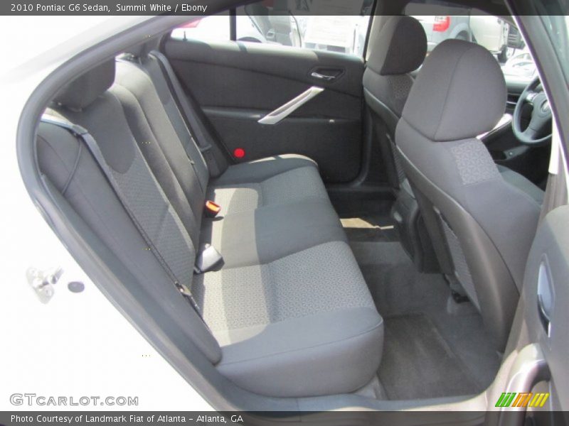 Summit White / Ebony 2010 Pontiac G6 Sedan