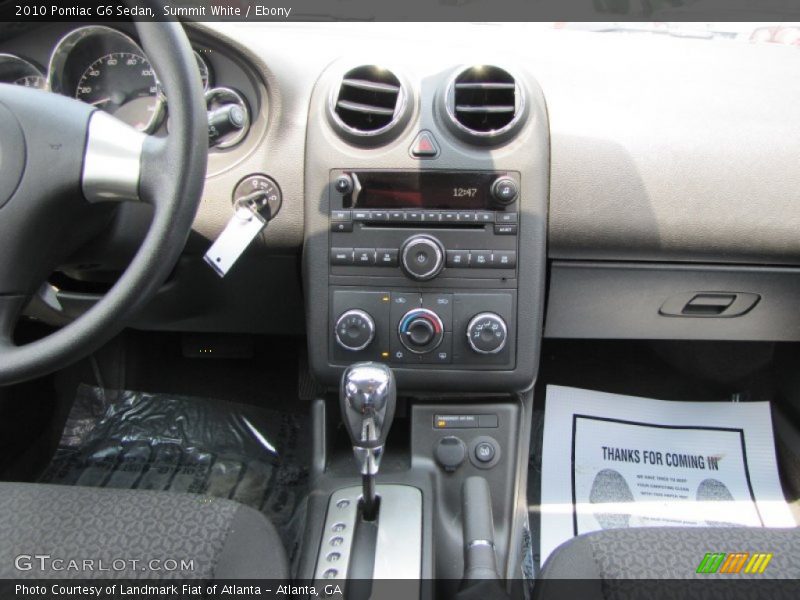 Summit White / Ebony 2010 Pontiac G6 Sedan