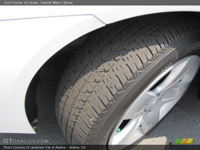 Summit White / Ebony 2010 Pontiac G6 Sedan