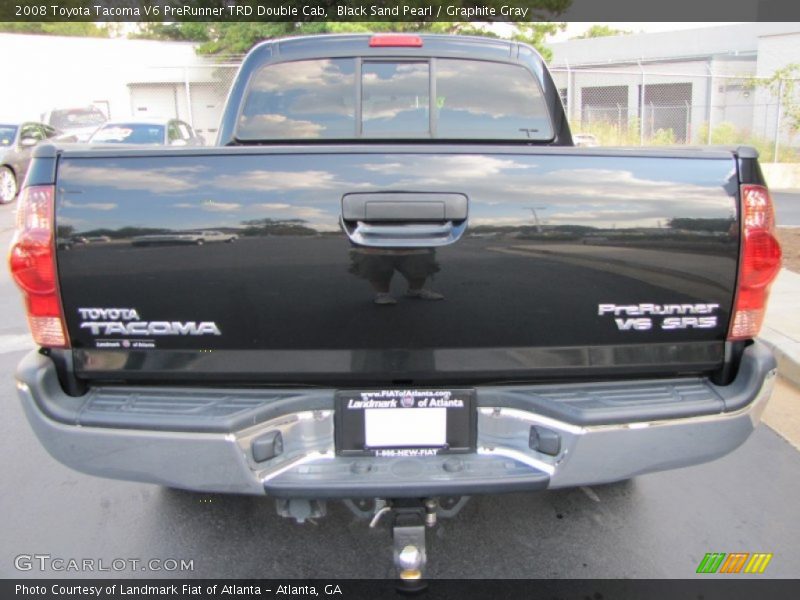 Black Sand Pearl / Graphite Gray 2008 Toyota Tacoma V6 PreRunner TRD Double Cab