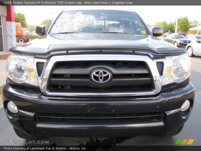 Black Sand Pearl / Graphite Gray 2008 Toyota Tacoma V6 PreRunner TRD Double Cab