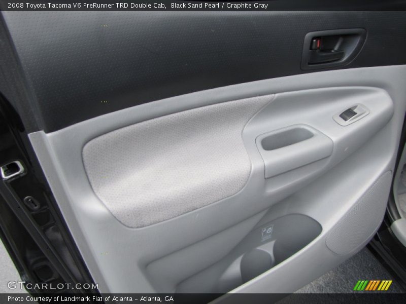 Black Sand Pearl / Graphite Gray 2008 Toyota Tacoma V6 PreRunner TRD Double Cab