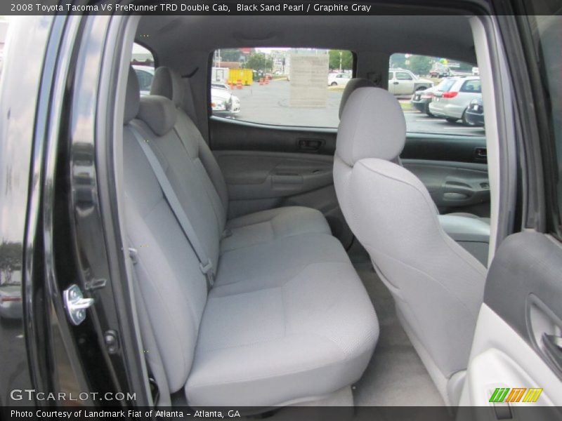 Black Sand Pearl / Graphite Gray 2008 Toyota Tacoma V6 PreRunner TRD Double Cab