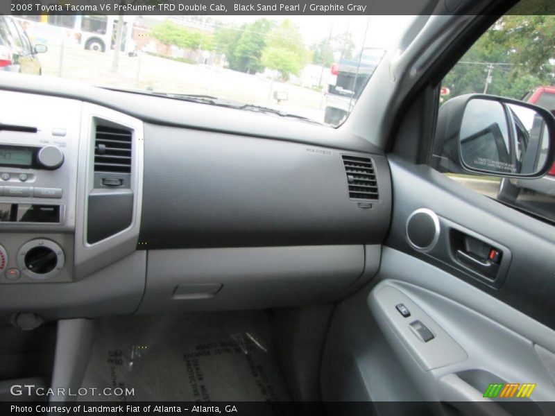 Black Sand Pearl / Graphite Gray 2008 Toyota Tacoma V6 PreRunner TRD Double Cab