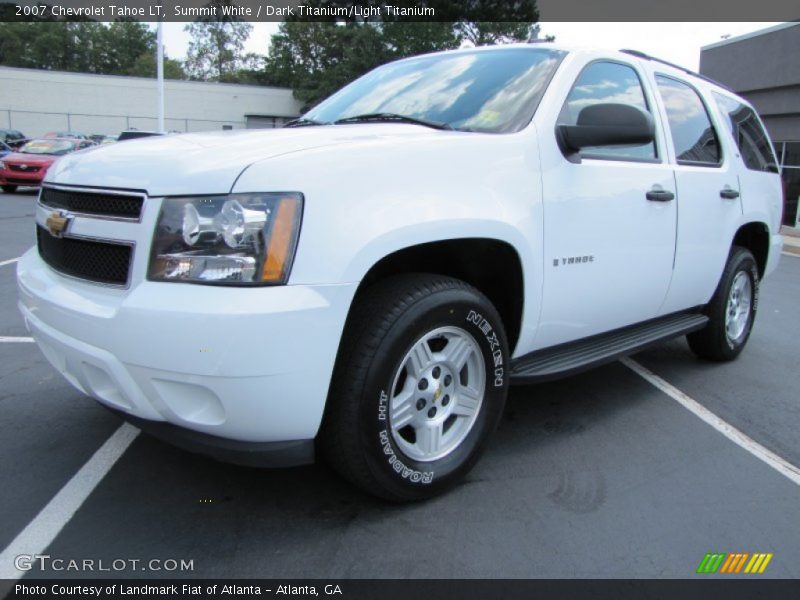 Summit White / Dark Titanium/Light Titanium 2007 Chevrolet Tahoe LT