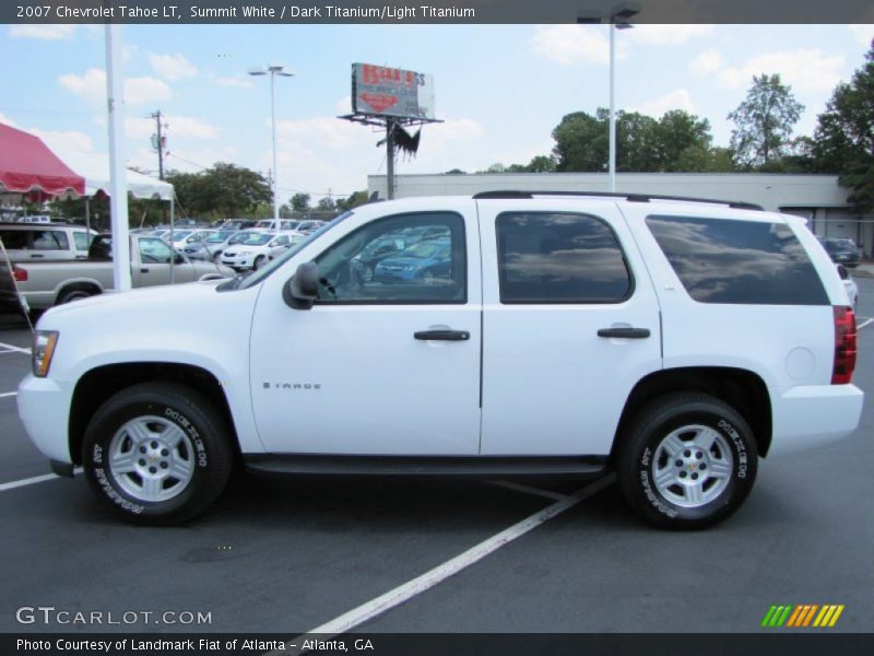 Summit White / Dark Titanium/Light Titanium 2007 Chevrolet Tahoe LT
