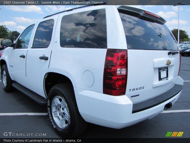 Summit White / Dark Titanium/Light Titanium 2007 Chevrolet Tahoe LT