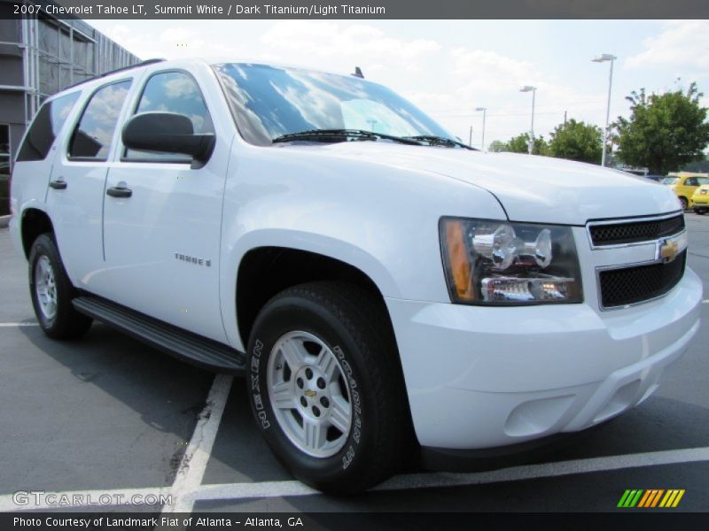 Summit White / Dark Titanium/Light Titanium 2007 Chevrolet Tahoe LT