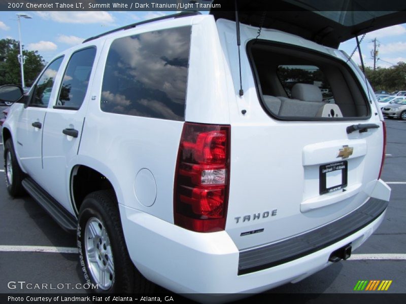 Summit White / Dark Titanium/Light Titanium 2007 Chevrolet Tahoe LT