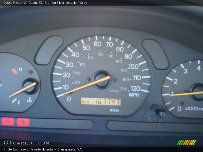 Sterling Silver Metallic / Gray 2001 Mitsubishi Galant ES