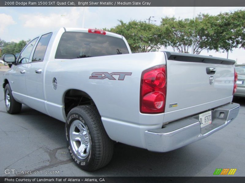 Bright Silver Metallic / Medium Slate Gray 2008 Dodge Ram 1500 SXT Quad Cab