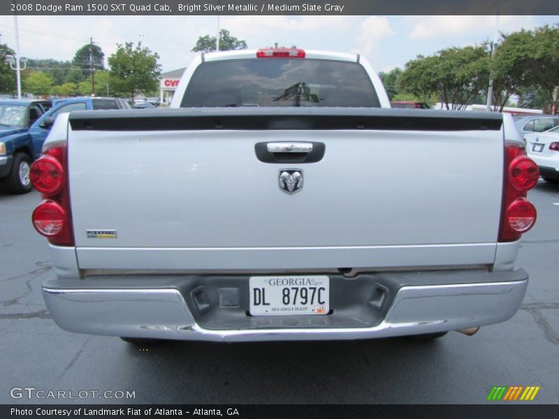 Bright Silver Metallic / Medium Slate Gray 2008 Dodge Ram 1500 SXT Quad Cab