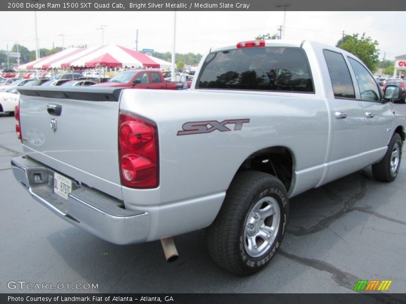 Bright Silver Metallic / Medium Slate Gray 2008 Dodge Ram 1500 SXT Quad Cab