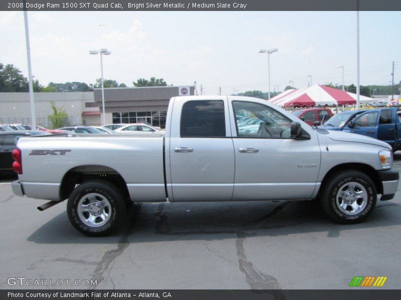 Bright Silver Metallic / Medium Slate Gray 2008 Dodge Ram 1500 SXT Quad Cab