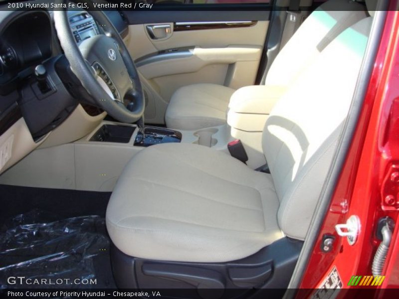 Venetian Red / Gray 2010 Hyundai Santa Fe GLS
