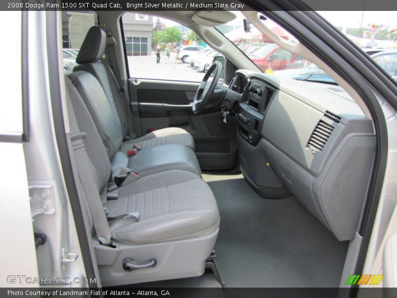 Bright Silver Metallic / Medium Slate Gray 2008 Dodge Ram 1500 SXT Quad Cab