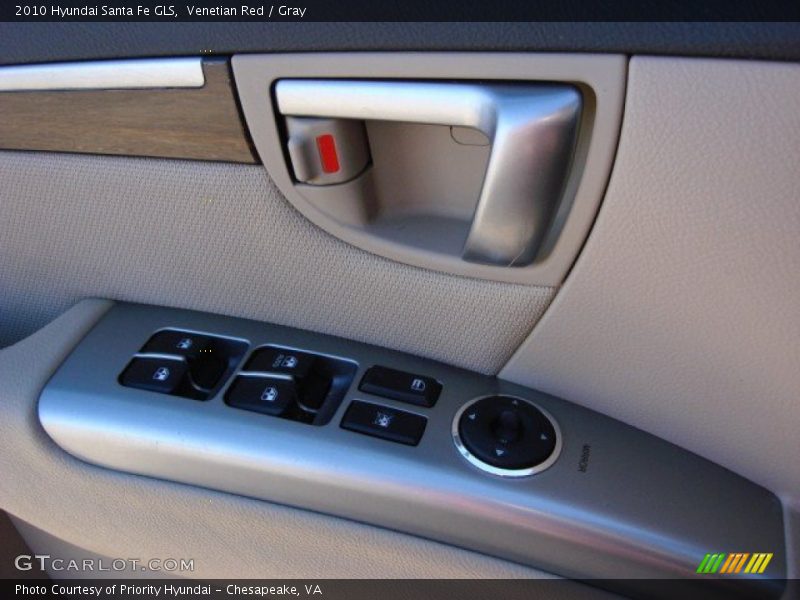 Venetian Red / Gray 2010 Hyundai Santa Fe GLS