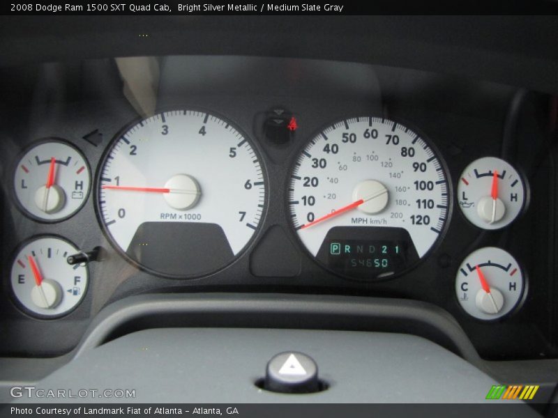  2008 Ram 1500 SXT Quad Cab SXT Quad Cab Gauges