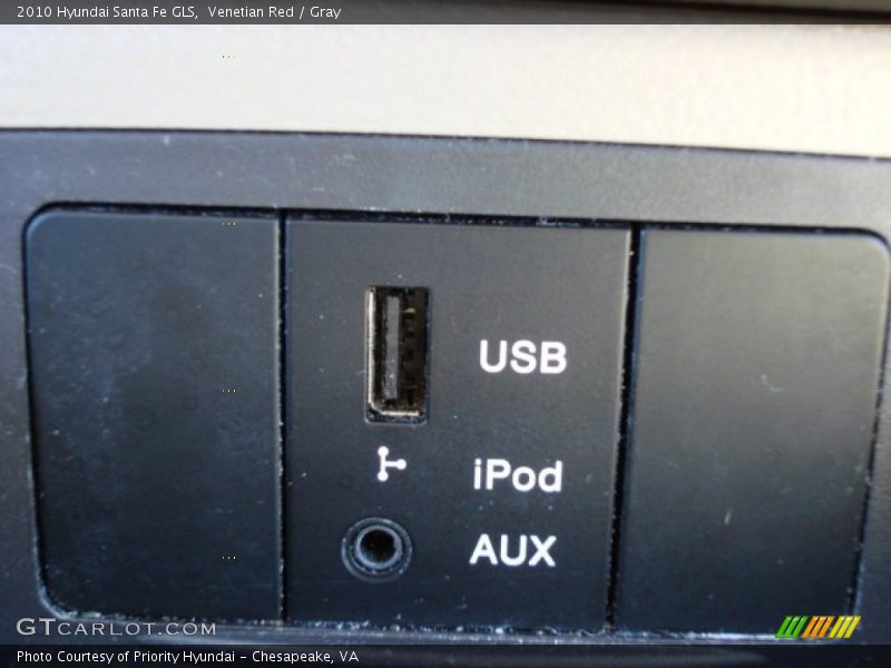 Venetian Red / Gray 2010 Hyundai Santa Fe GLS