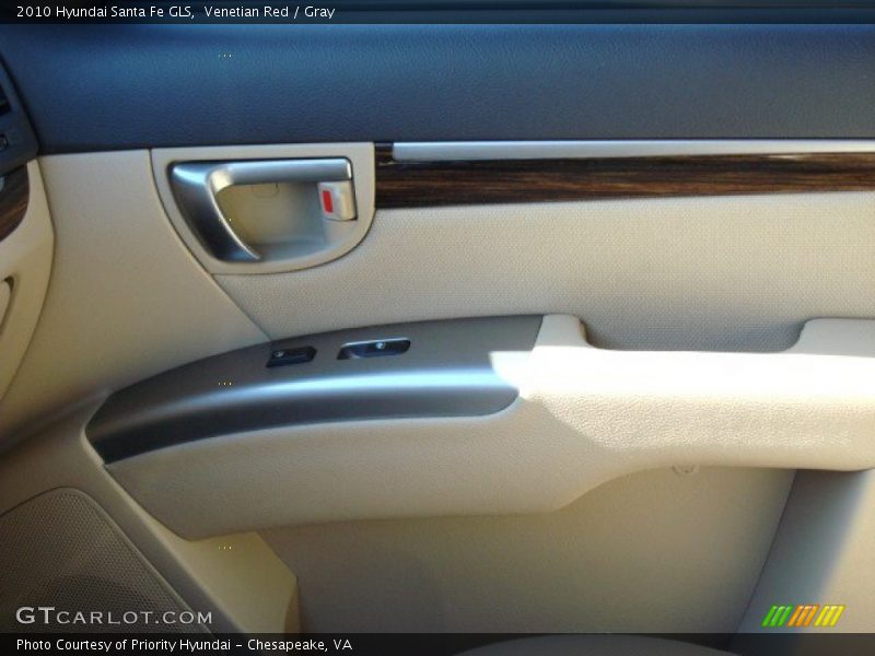 Venetian Red / Gray 2010 Hyundai Santa Fe GLS