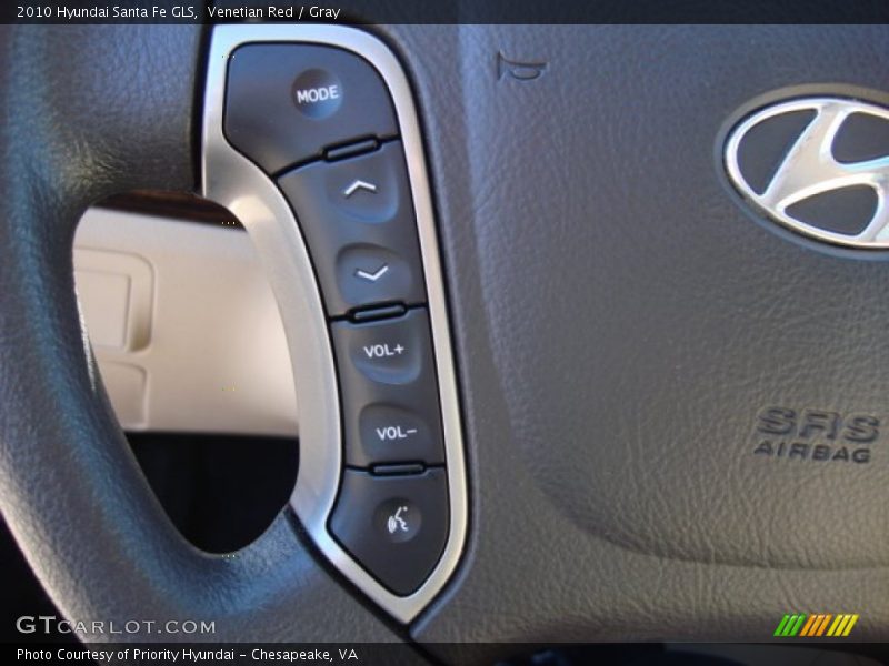 Venetian Red / Gray 2010 Hyundai Santa Fe GLS