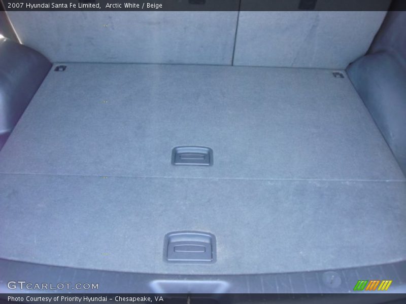Arctic White / Beige 2007 Hyundai Santa Fe Limited