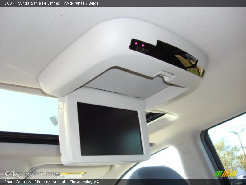 Arctic White / Beige 2007 Hyundai Santa Fe Limited