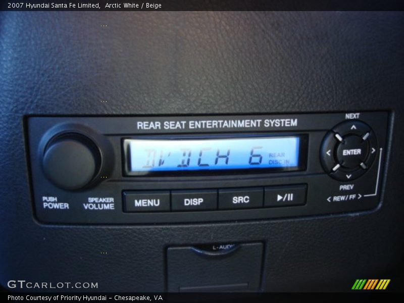 Arctic White / Beige 2007 Hyundai Santa Fe Limited