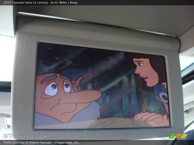 Arctic White / Beige 2007 Hyundai Santa Fe Limited