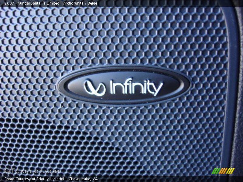 Arctic White / Beige 2007 Hyundai Santa Fe Limited