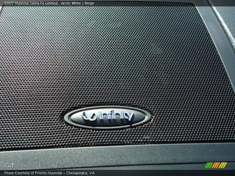 Arctic White / Beige 2007 Hyundai Santa Fe Limited