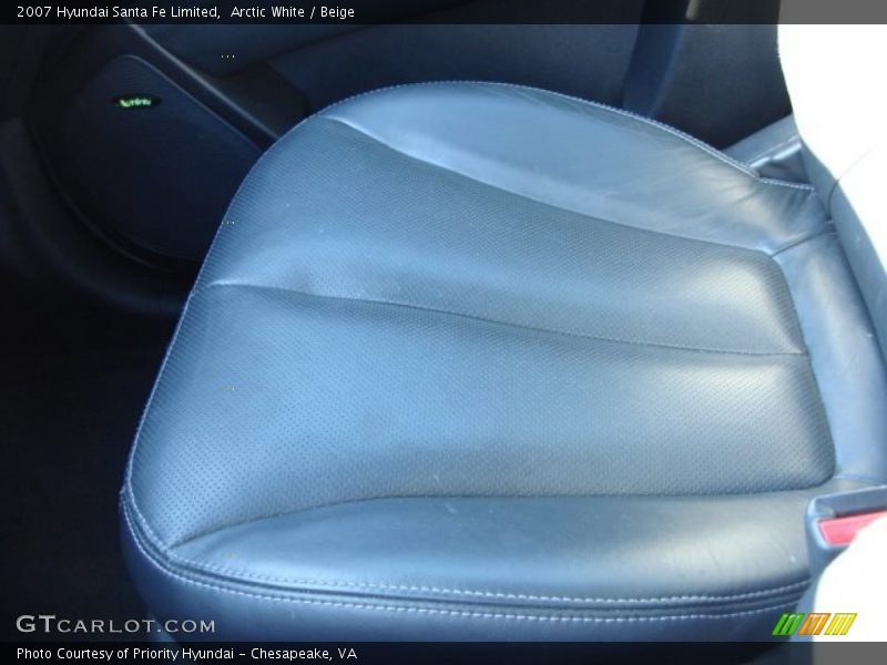 Arctic White / Beige 2007 Hyundai Santa Fe Limited