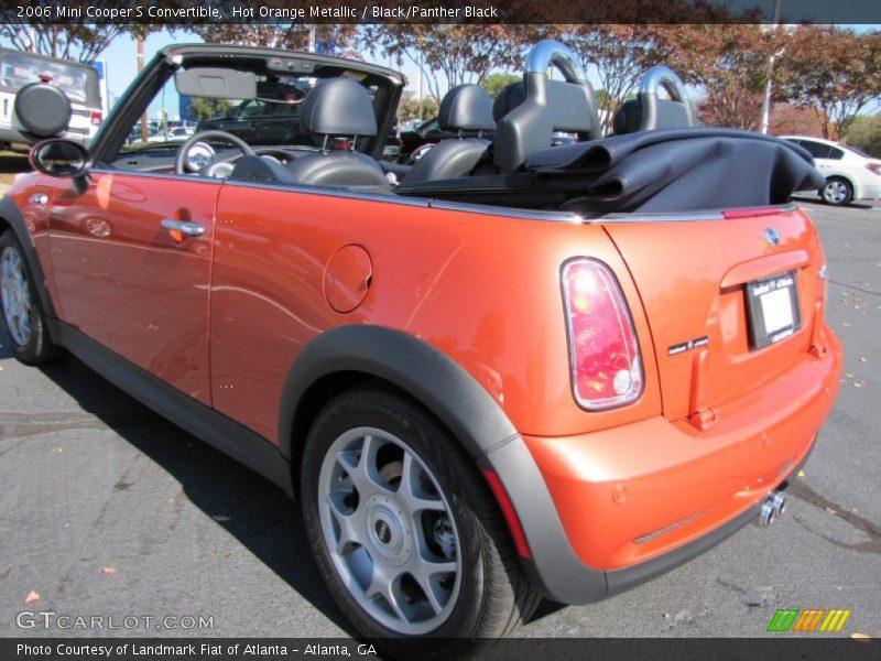 Hot Orange Metallic / Black/Panther Black 2006 Mini Cooper S Convertible