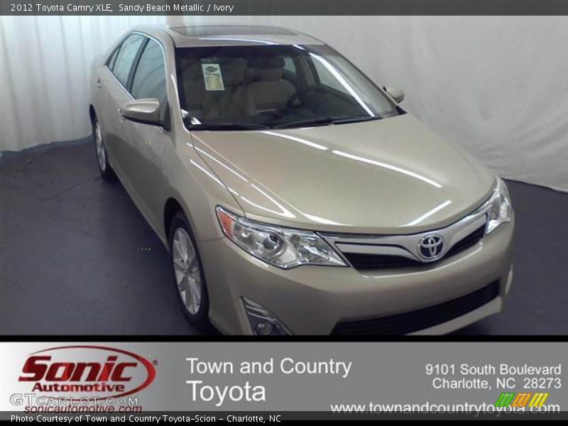 Sandy Beach Metallic / Ivory 2012 Toyota Camry XLE