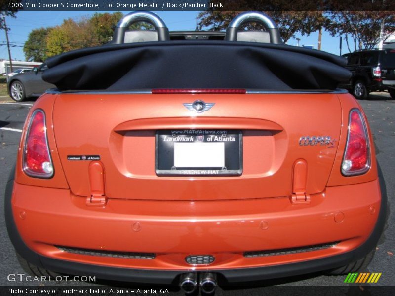 Hot Orange Metallic / Black/Panther Black 2006 Mini Cooper S Convertible