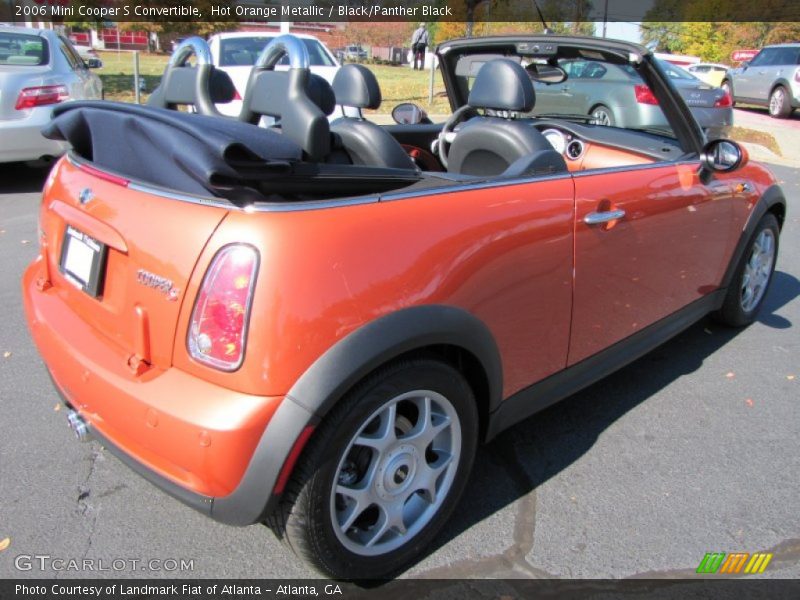 Hot Orange Metallic / Black/Panther Black 2006 Mini Cooper S Convertible