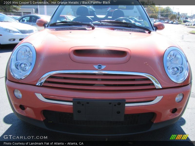 Hot Orange Metallic / Black/Panther Black 2006 Mini Cooper S Convertible