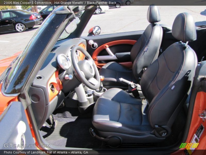 Hot Orange Metallic / Black/Panther Black 2006 Mini Cooper S Convertible
