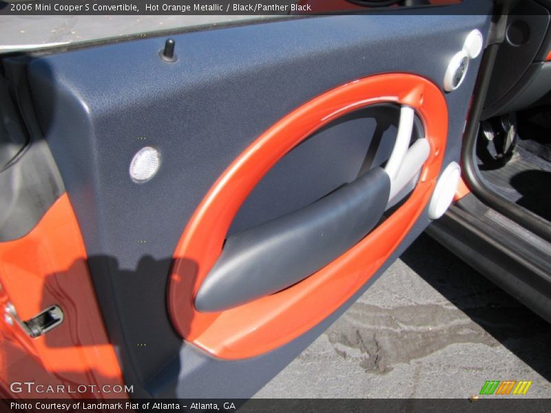 Hot Orange Metallic / Black/Panther Black 2006 Mini Cooper S Convertible