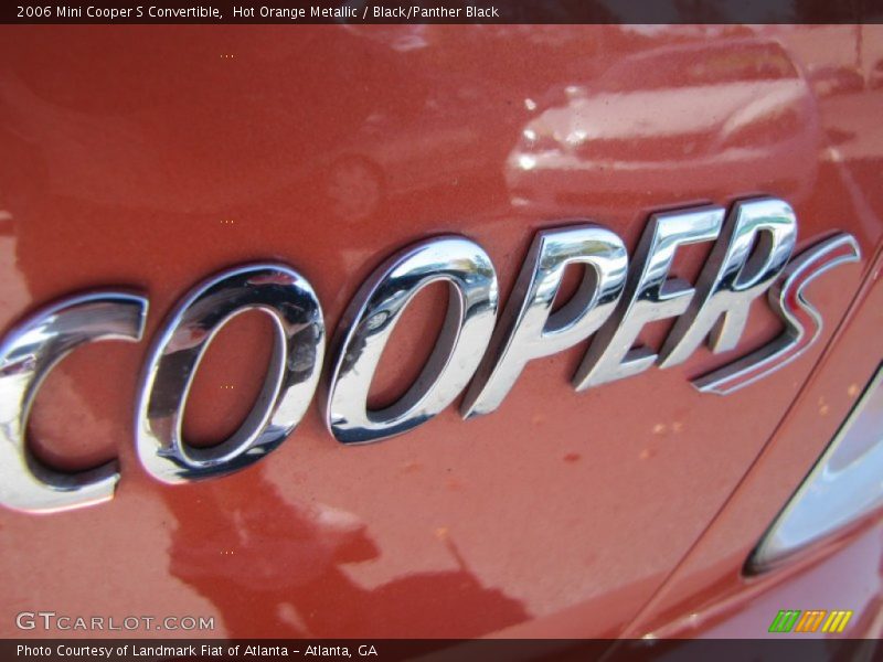Hot Orange Metallic / Black/Panther Black 2006 Mini Cooper S Convertible