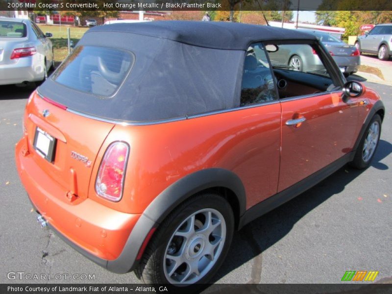 Hot Orange Metallic / Black/Panther Black 2006 Mini Cooper S Convertible