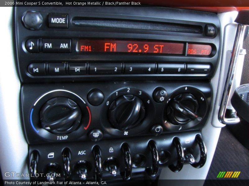 Hot Orange Metallic / Black/Panther Black 2006 Mini Cooper S Convertible