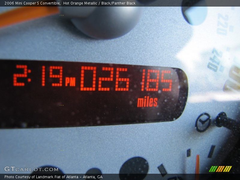 Hot Orange Metallic / Black/Panther Black 2006 Mini Cooper S Convertible