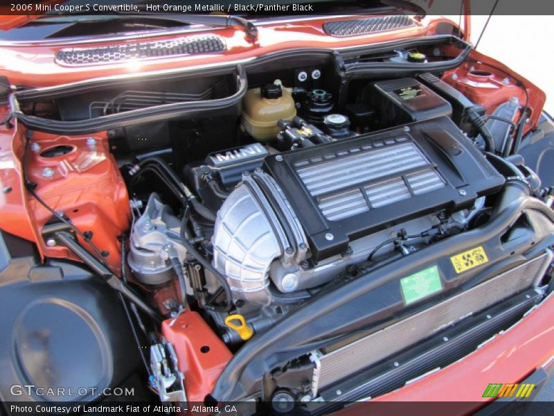 Hot Orange Metallic / Black/Panther Black 2006 Mini Cooper S Convertible