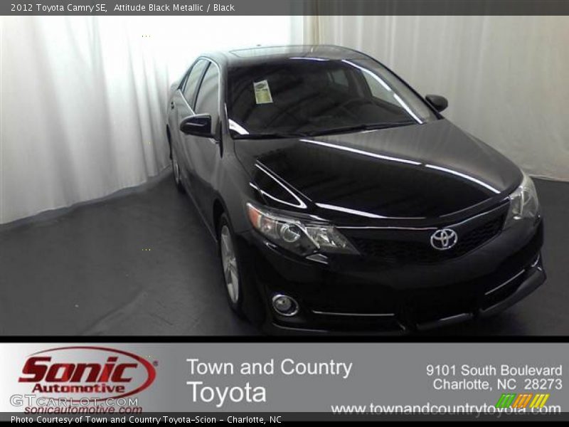 Attitude Black Metallic / Black 2012 Toyota Camry SE