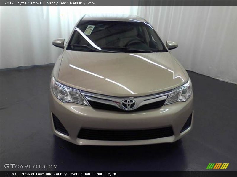 Sandy Beach Metallic / Ivory 2012 Toyota Camry LE